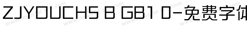 ZJYOUCHS B GB1 0字体转换